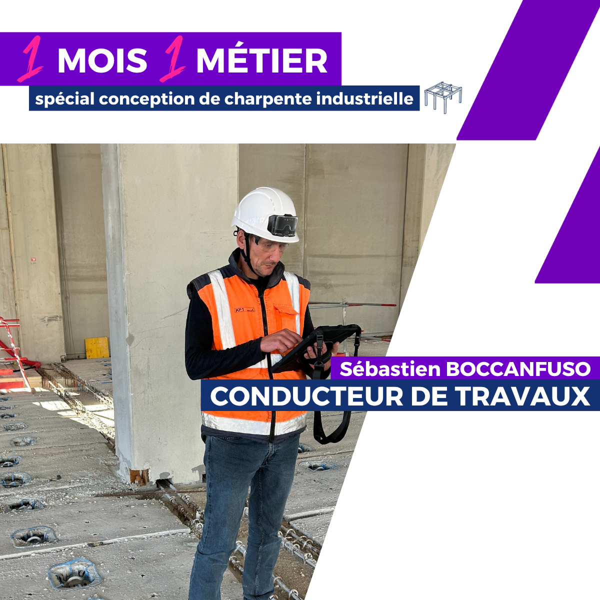 1 mois 1 métier Sébastien BOCCANFUSO, Conducteur de Travaux KP1 Bâtiments