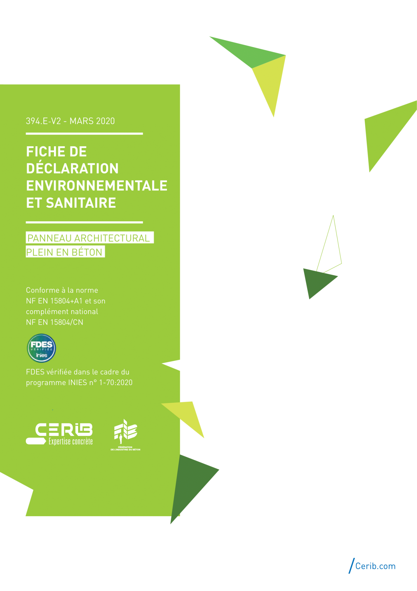 Panneau architectural plein béton