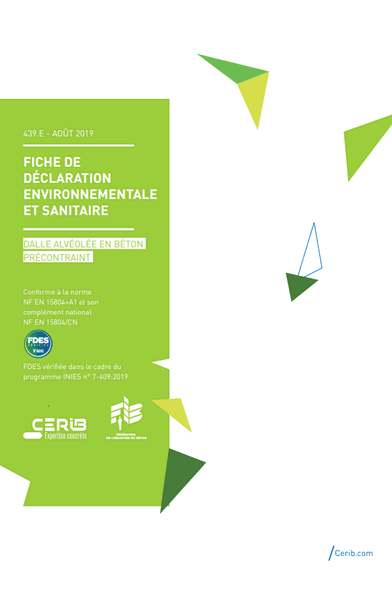 FDES - Dalle alvéolée en béton précontraint