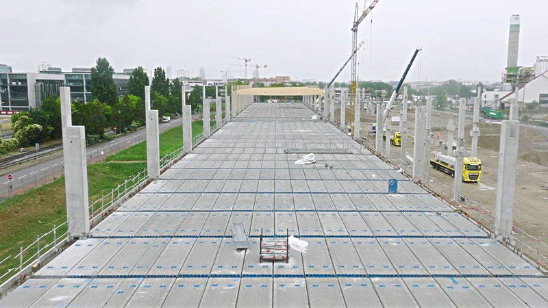 Plancher dalles alvéolées