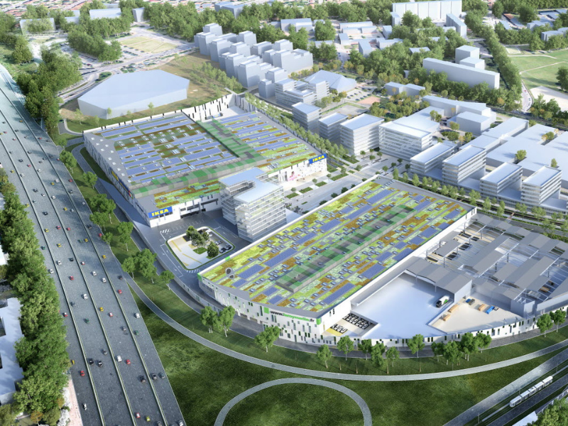 Magasin IKEA Vénissieux KP1 Batiments